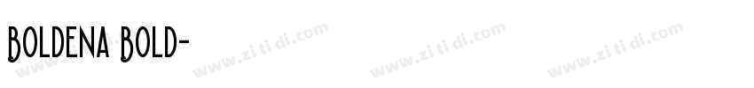 Boldena Bold字体转换